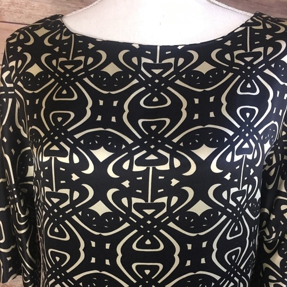 Laundry by Design Black and Cream Silk Dress - NWT - Picture 6 of 10